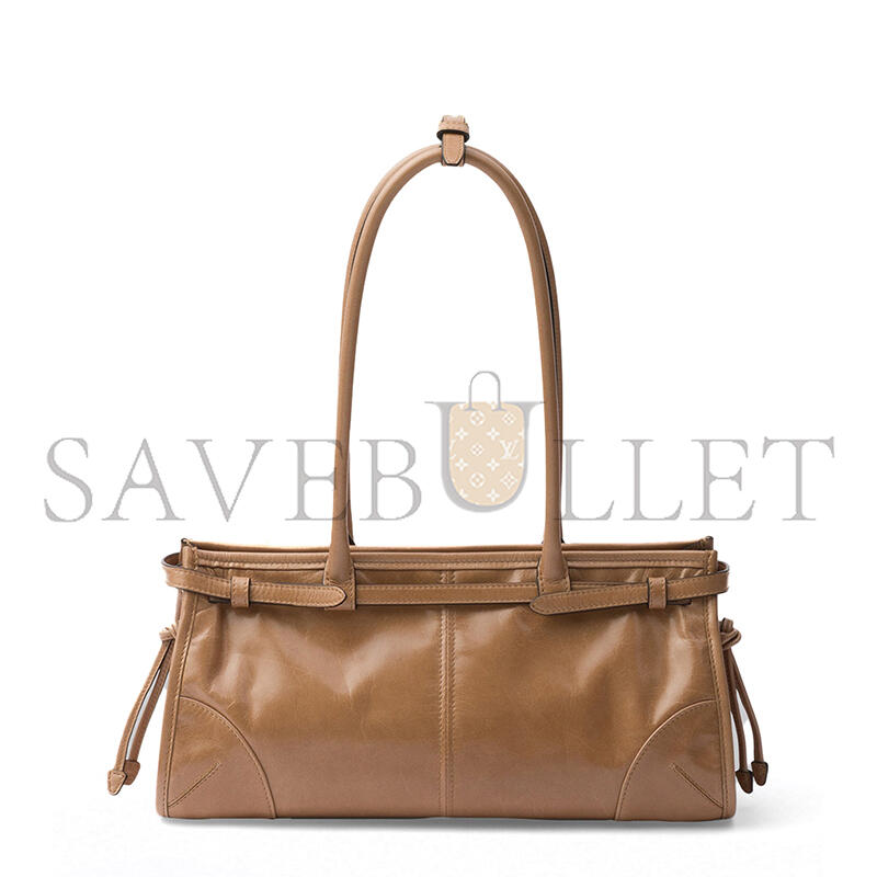 PRADA BONNIE MEDIUM LEATHER HANDBAG (32*15.5*12cm)